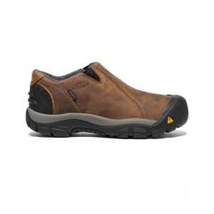 Keen Brixen Waterproof Low Erkek Iş Ayakkabısı Siyah Kahverengi | EKD8865PM