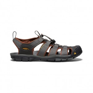 Keen Clearwater CNX Erkek Sandalet Gri Kahverengi | ONI2349VW