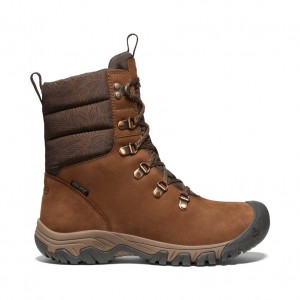 Keen Greta Waterproof Kadın Iş Botu Kahverengi | KDF6131GU