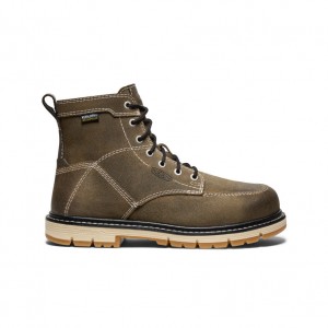 Keen San Jose 6" Waterproof 90° Heel Kadın Iş Botu Gri Yeşil | VLA3033OT