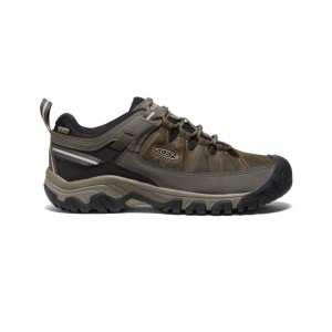 Keen Targhee III Waterproof Wide Erkek Iş Ayakkabısı Kahverengi Siyah | XVS4463QZ