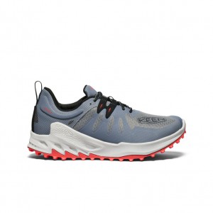 Keen Zionic Waterproof Erkek Yürüyüş Ayakkabısı Gri Kırmızı | VIC672DK