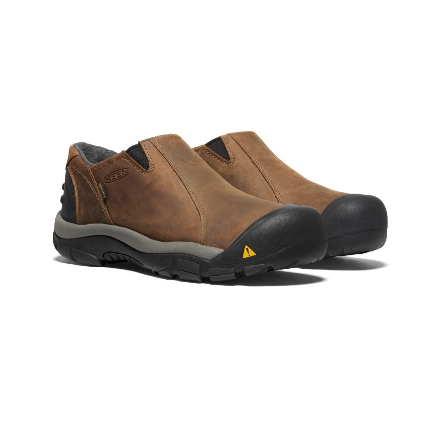 Keen Brixen Waterproof Low Erkek Iş Ayakkabısı Siyah Kahverengi | EKD8865PM
