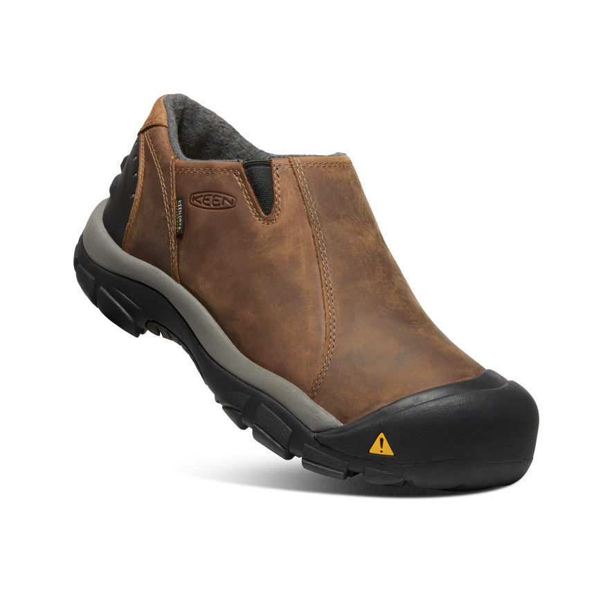 Keen Brixen Waterproof Low Erkek Iş Ayakkabısı Siyah Kahverengi | EKD8865PM