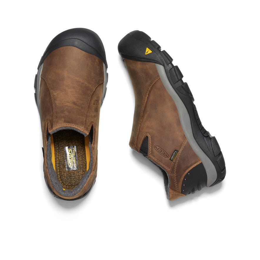 Keen Brixen Waterproof Low Erkek Iş Ayakkabısı Siyah Kahverengi | EKD8865PM
