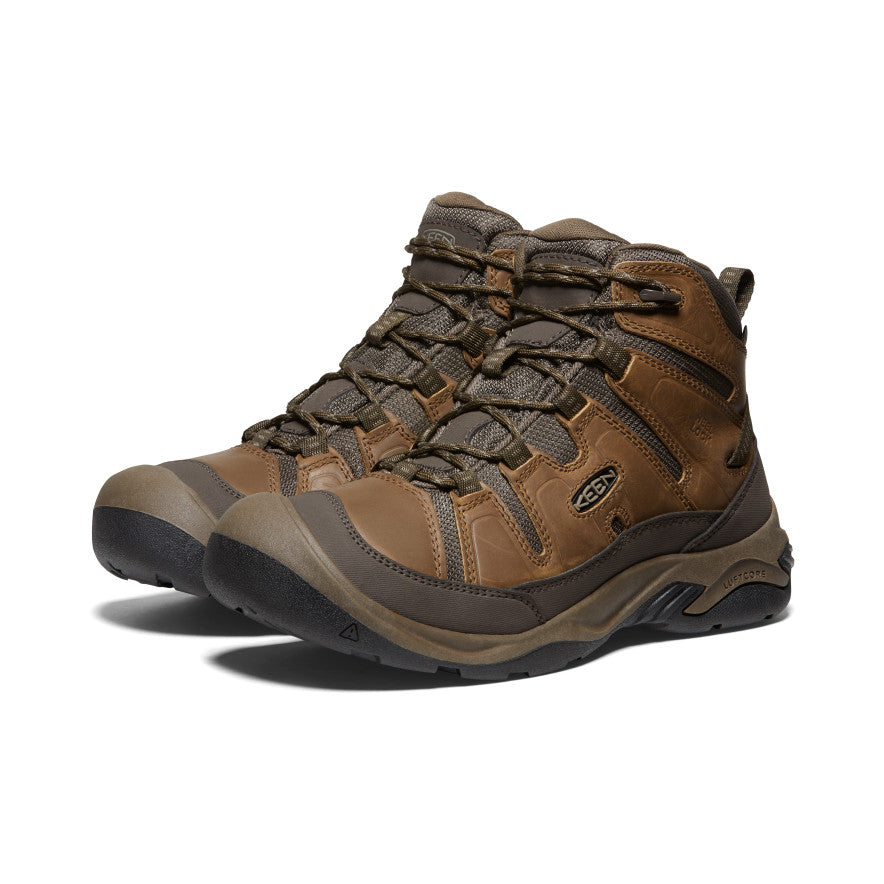 Keen Circadia Waterproof Wide Erkek Iş Botu Kahverengi | HXL417XG