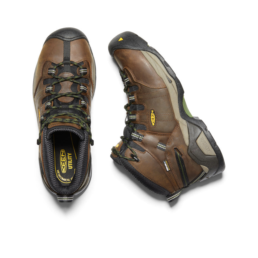 Keen Detroit XT Waterproof Erkek Iş Botu Kahverengi Yeşil | DER426AX