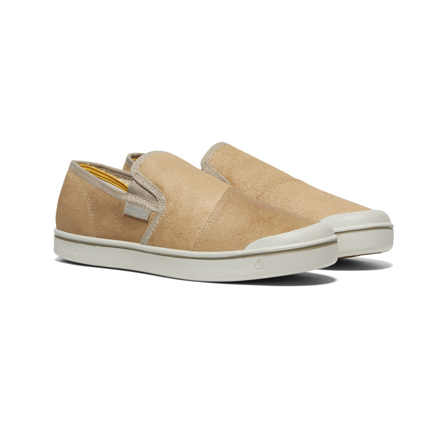 Keen Eldon Harvest Leather Erkek Slip On Ayakkabı Bej Rengi Gümüş | DDF5189XD