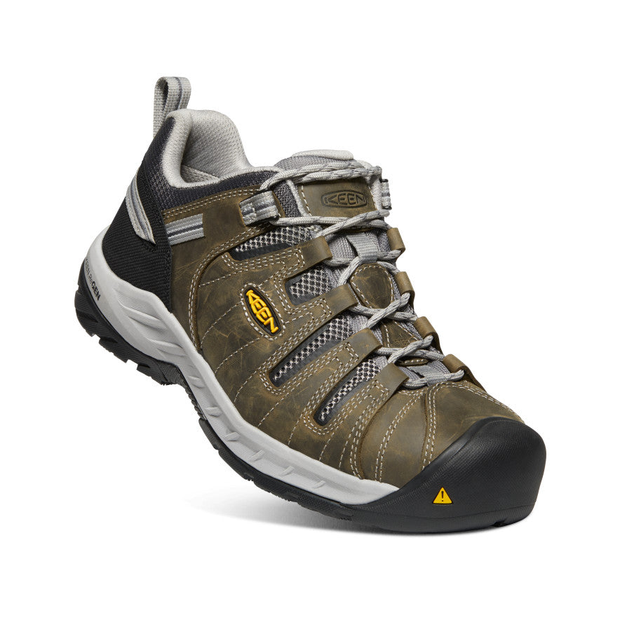 Keen Flint II Erkek Iş Ayakkabısı Zeytin Yeşili Siyah | CZJ9866UE