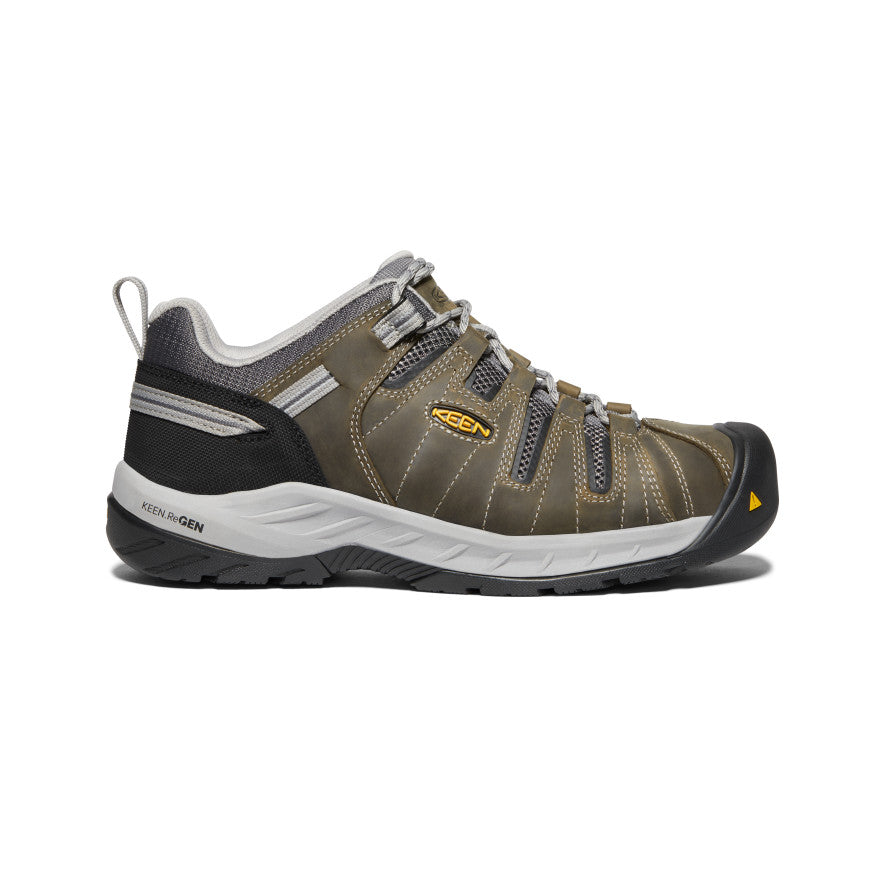 Keen Flint II Erkek Iş Ayakkabısı Zeytin Yeşili Siyah | CZJ9866UE
