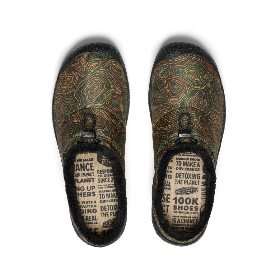 Keen Howser III Slide Erkek Slip On Ayakkabı Siyah Zeytin Yeşili Koyu Sarı | TEY6895DH