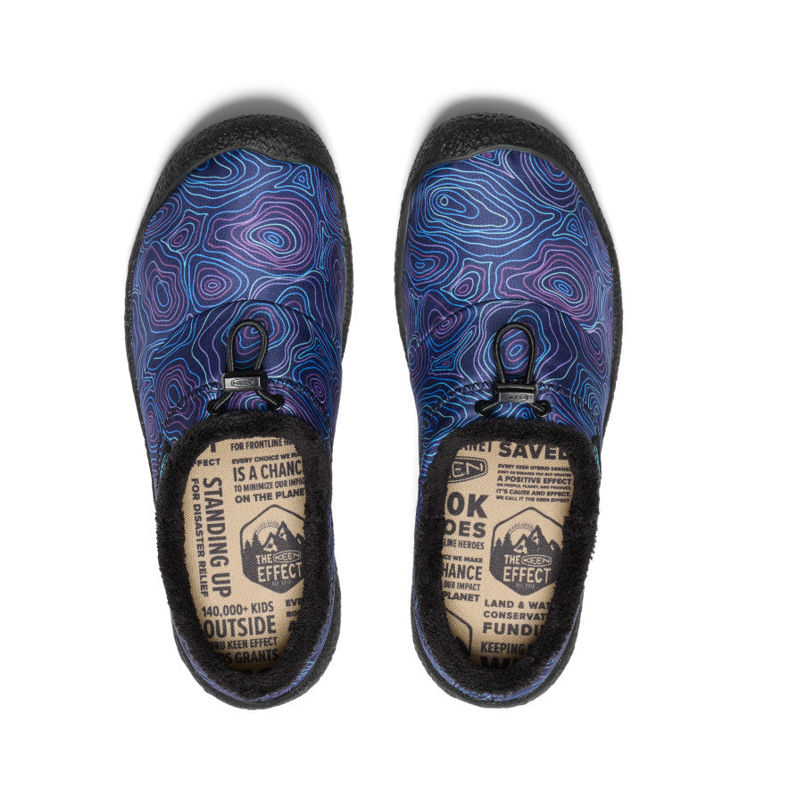 Keen Howser III Slide Kadın Slip On Ayakkabı Siyah Mavi Turkuaz | ZZF1760NE