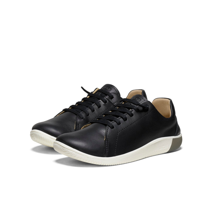 Keen KNX Leather Kadın Spor Ayakkabı Siyah Beyaz | PBU780YG