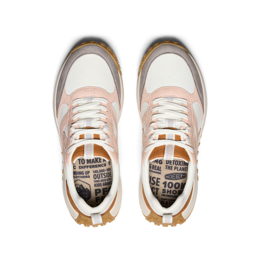 Keen KS86 Leather Kadın Spor Ayakkabı Beyaz Pembe | KIJ152LF