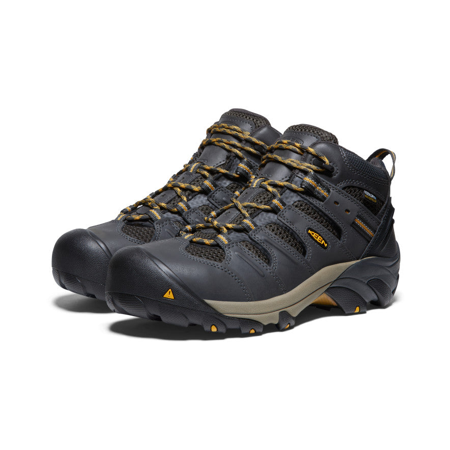 Keen Lansing Mid Waterproof Erkek Iş Ayakkabısı Kahverengi Zeytin Yeşili | KMQ4988TE