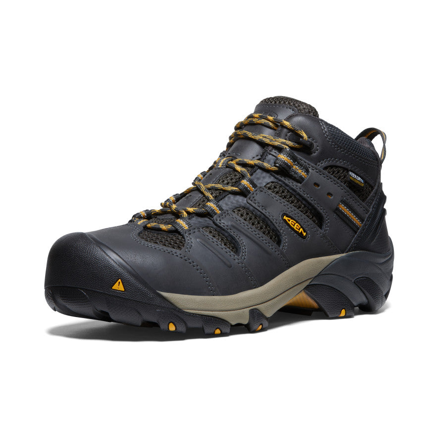 Keen Lansing Mid Waterproof Erkek Iş Ayakkabısı Kahverengi Zeytin Yeşili | KMQ4988TE