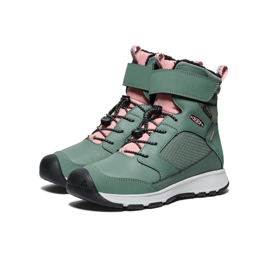 Keen Skua Waterproof Winter Big Çocuk Kar Botu Yeşil Pembe | PFC6230CN