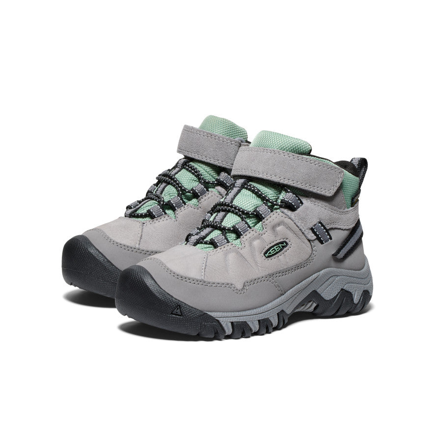 Keen Targhee IV Waterproof Çocuk Yürüyüş Botu Gri Yeşil | QOK880VL