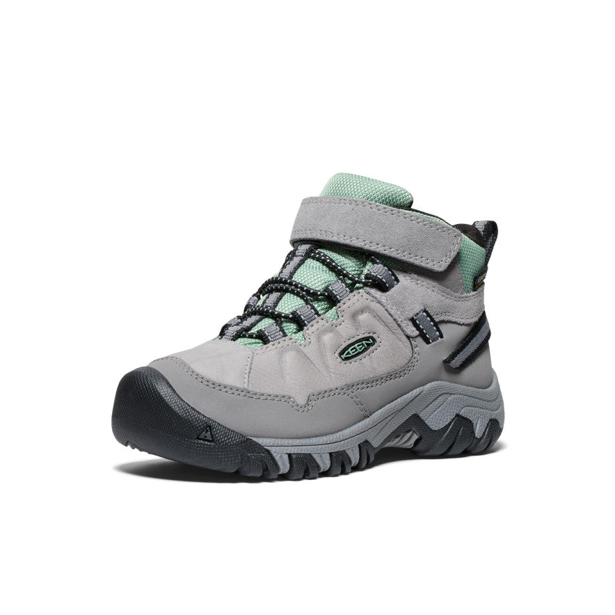 Keen Targhee IV Waterproof Çocuk Yürüyüş Botu Gri Yeşil | QOK880VL