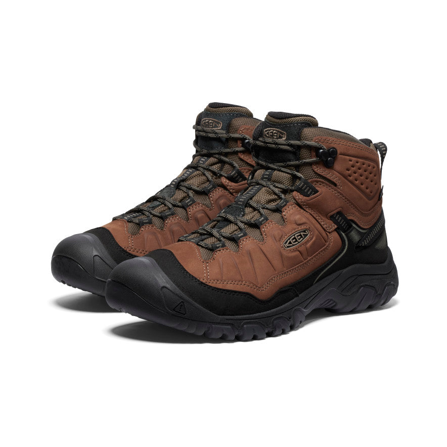 Keen Targhee IV Wide Waterproof Erkek Yürüyüş Botu Kahverengi Siyah | YBL1860TI
