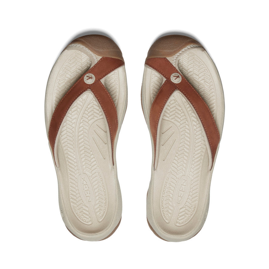 Keen Waimea Leather Kadın Terlik Gri Kahverengi | SYK1599JJ