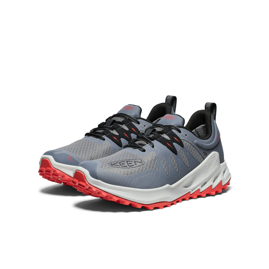 Keen Zionic Waterproof Erkek Yürüyüş Ayakkabısı Gri Kırmızı | VIC672DK