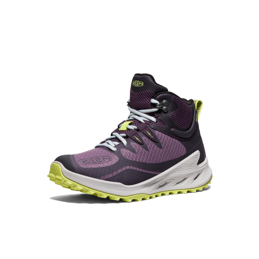 Keen Zionic Waterproof Kadın Yürüyüş Botu Siyah Mor Yeşil | WMD5922FN